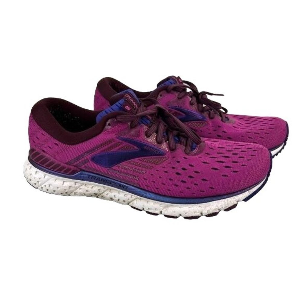 Brooks Transcend 6 Women’s 9.5 Purple Fuschia Athletic. Running Sneakers Shoes